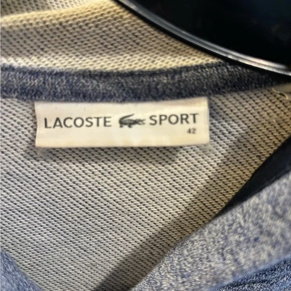 Lacoste heather blue lightweight zipped hoodie - Picture 4 of 5